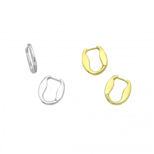 Wavy Hoop Earrings