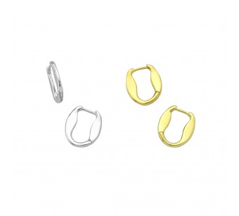 Wavy Hoop Earrings