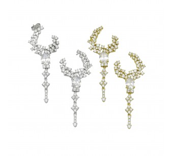 "Two-Part" Earrings
