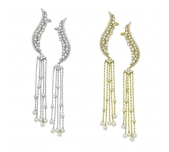 "Two-Part" Earrings