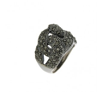 Silver marcasite ring