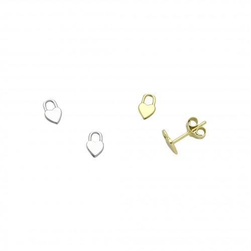 Heart - Padlock Earrings