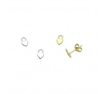 Heart - Padlock Earrings