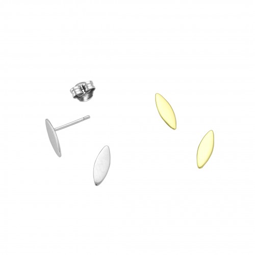 Oval Disk Earrings