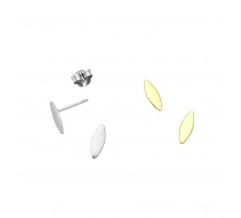 Oval Disk Earrings