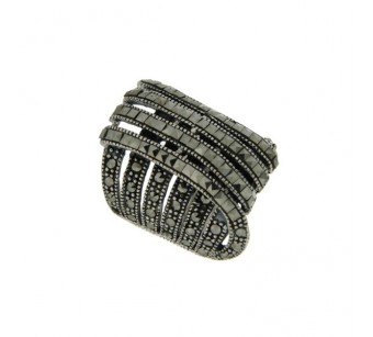 Silver marcasite ring