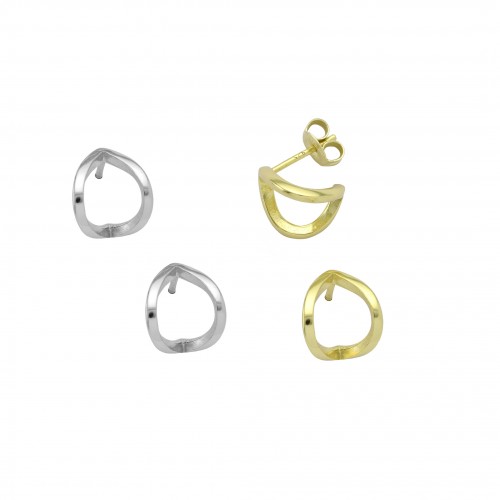 Folded Circles Earrings