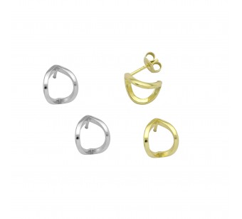 Folded Circles Earrings