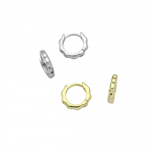 Wavy Hoop Earrings