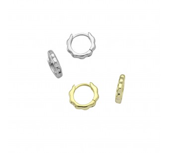 Wavy Hoop Earrings