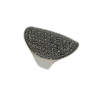 Silver marcasite ring